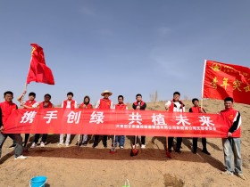 甘肅建投新能源公司團(tuán)支部開展 “美麗甘肅˙青春行動(dòng)”義務(wù)植樹活動(dòng)